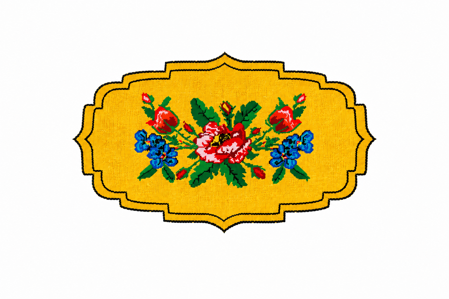 Heritage Floral Placemat Jaune