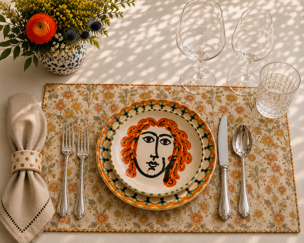 Golden Meadow Floral Placemat