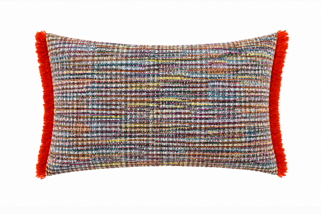 Multicolor Tweed Cushion