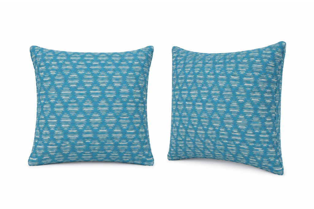 Sky-Blue Ikat Diamond
