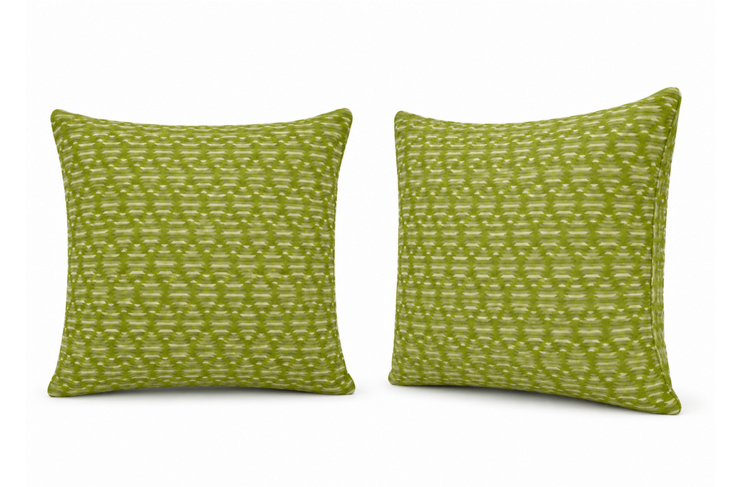 Light-Green Ikat Diamond