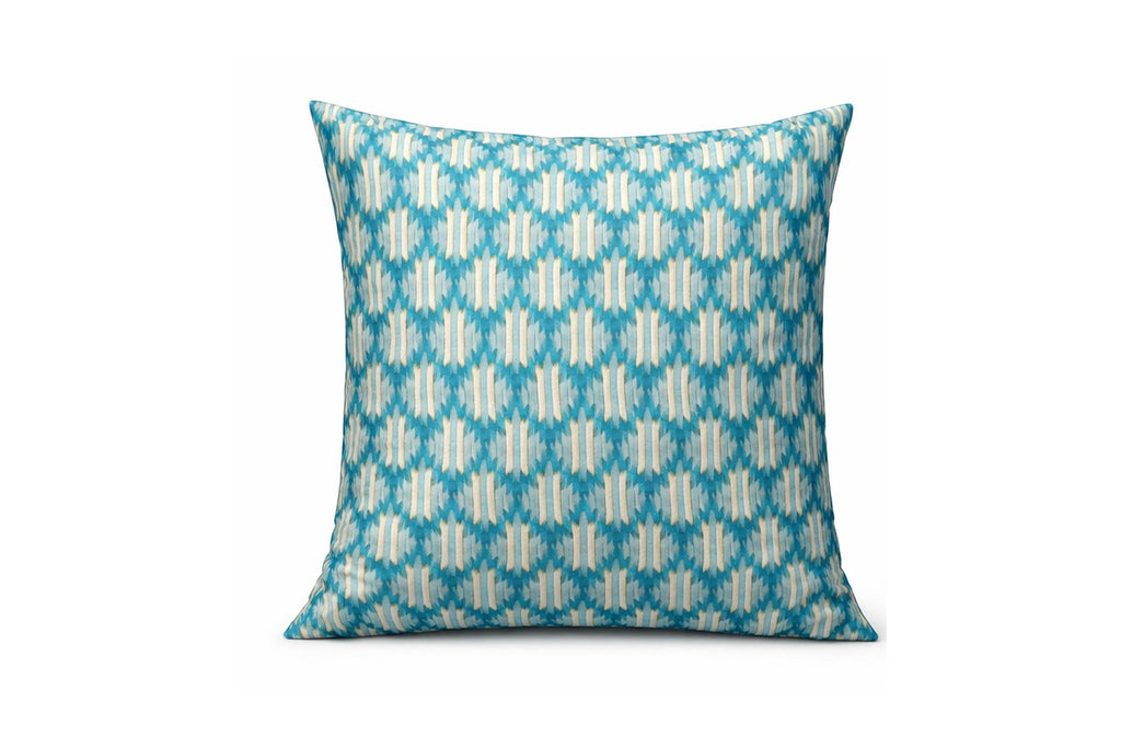 Sky-Blue Ikat Diamond